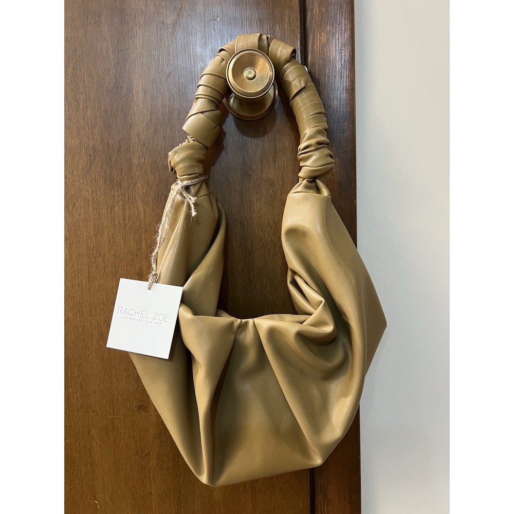 NWT Rachel Zoe Handbag Wrapped Faux Leather Shoulder Bag Magnetic Closure Slouch